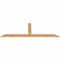 Ekena Millwork Portland Smooth Timber Gable Bracket, Western Red Cedar, 96"W x 32"H x 1 1/2"D x 5 1/2"F, 8/12 Pitch GBW096X32X0206POR00SWR - alternate 2